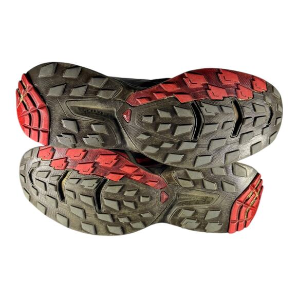 Saloman Men’s Wings Pro 2 Hiking Sneakers Black Red Size 11.5 Sens Fit Endo Fit - Picture 9 of 9